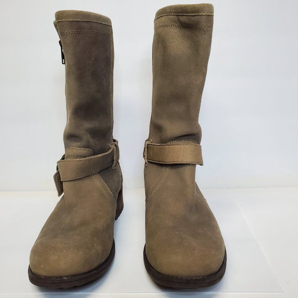 UGG Australia Women's Silva Mid Calf Fawn Suede Taupe US 7